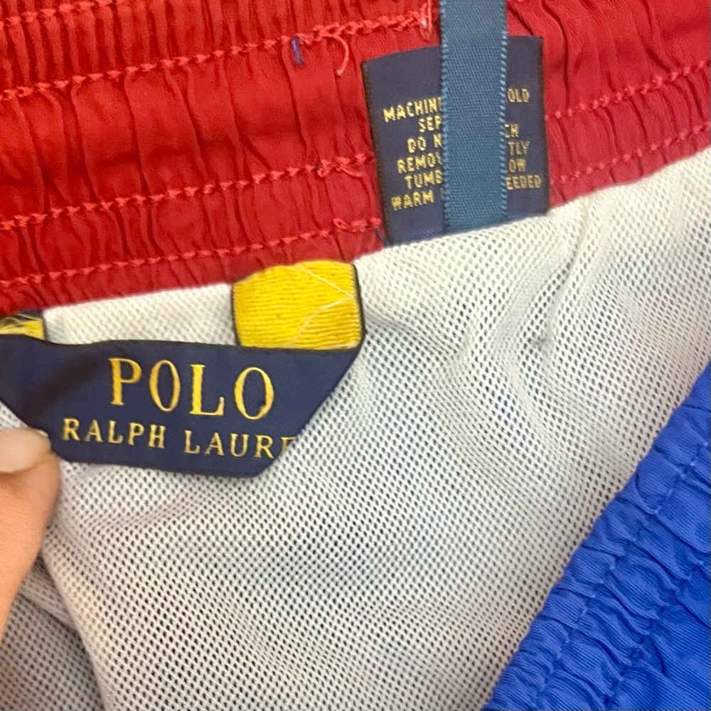 POLO Ralph Lauren Men’s Traveler Swim Shorts Trunks XL Royal Blue Elastic Waist - Picture 3 of 11